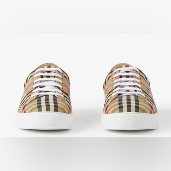 Burberry check sneakers - Picture 1 of 2